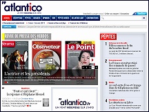 Aper�u du site Atlantico - portail actualit� France & �tranger, chroniques d�bats