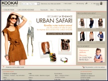 Aperçu du site Kookai-boutique.com - e-boutique de collection de la marque Kookaï
