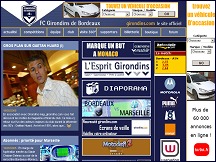 Aperu du site FC Girondins de Bordeaux - site officiel