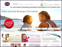 Aper�u du site C&A - magasin C&A en ligne, boutique de mode: v�tements, lingerie