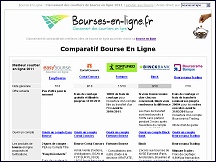 Aper�u du site Bourses En Ligne: classement meilleurs courtiers & sites de bourse