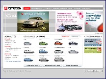 Aperçu du site Citroën - Site officiel