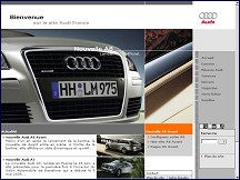 Aperçu du site Audi Automobiles