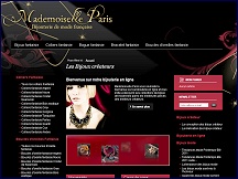 Aperu du site Mademoiselle Paris - bijouterie fantaisie et bijouterie de mode 