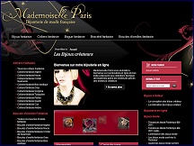 Aper�u du site Mademoiselle Paris - bijouterie fantaisie et bijouterie de mode 