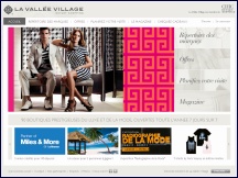 Aperçu du site La Vallée Village - outlet, magasins usine Serris, Marne la Vallée