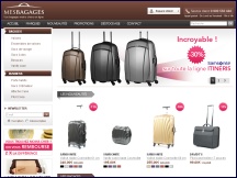 Aperu du site Mes Bagages - bagagerie en ligne, bagages, sacs, valises pas cher