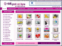 Aperu du site Credit-Pret-en-Ligne.fr : demande de crdit en ligne, simulation