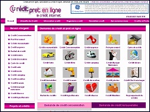 Aper�u du site Credit-Pret-en-Ligne.fr : demande de cr�dit en ligne, simulation
