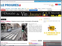 Aperu du site Le Progrs de Lyon - journal de Lyon et sa rgion, dition online