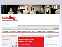 Aperu du site Casting.fr - le portail des castings