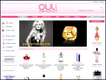 Aper�u du site Oui Parfums - parfumerie en ligne, grand choix parfums de marque 