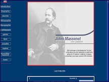 Aperçu du site Jules Massenet - Musicien Classique