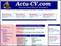 Aperu du site Actu-CV.com