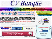 Aperçu du site CV banque met votre Curriculum Vitae sur internet