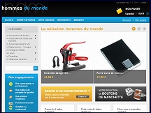 Aper�u du site Hommes du Monde - accessoires de mode & cadeaux pour homme moderne
