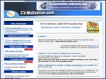 Aperçu du site CV-Motivation.com
