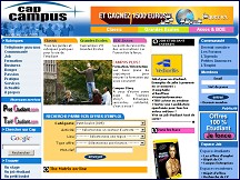 Aperu du site CapCampus.com - le site portail 100% tudiant et jeune diplm