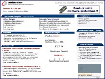 Aperçu du site CVthèque Réseau