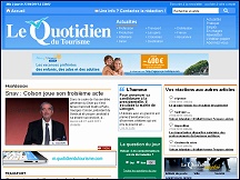 Aper�u du site Le Quotidien du Tourisme - actualit� touristique, emplois tourisme