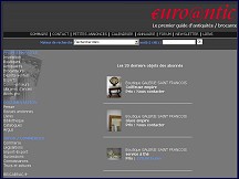 Aperu du site Euroantic.com