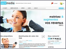 Aperu du site Remmedia - solutions de paiement web, Audiotel & numros surtaxs