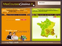 Aperçu du site Supermarché Casino - vos courses en ligne avec Mes Courses Casino