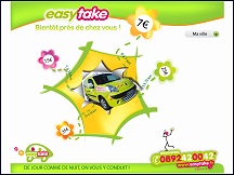 Aperçu du site Easytake.fr - service de transport de personnes lowcost Easy Take