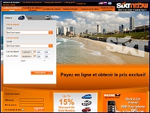 Aperu du site Shlomo Sixt Isral - la location de voiture moins cher en Isral