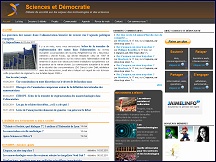 Aper�u du site Sciences & D�mocratie - d�bats, dossiers scientifiques, techniques