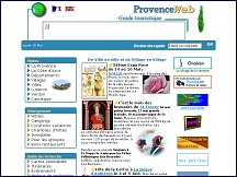 Aperçu du site Accueil Provence Web - Tourisme en Provence