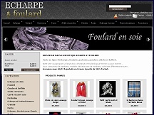 Aper�u du site Echarpe et Foulard - sp�cialiste foulard, �charpe, pashmina, �tole
