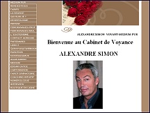 Aperçu du site Alexandre Simon - cabinet de voyance, voyant-medium pur, coaching