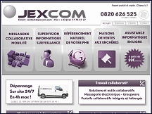 Aperu du site Jexcom - maintenance informatique, prestataire informatique Paris
