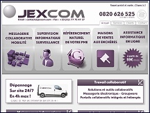 Aper�u du site Jexcom - maintenance informatique, prestataire informatique Paris