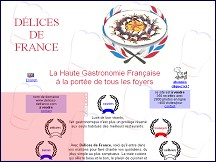 Aperçu du site Délices de France: recettes de cuisine