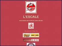 Aperu du site L'Escale - recettes de la cuisine chinoise