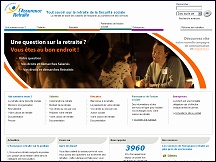 Aper�u du site Assurance Retraite S�curit� Sociale - g�rer sa retraite en ligne