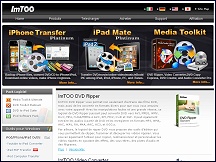 Aperu du site ImTOO - convertisseur vido DVD et outils pour iPhone, iPad & iPod
