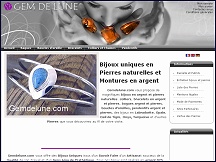 Aper�u du site Gem de Lune - bijoux artisanaux en argent et en pierres naturelles