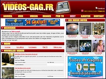 Aper�u du site Videos-gag.fr - site de video gag, humour, gags et rire garantis