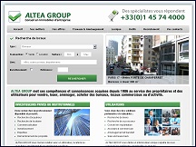 Aperu du site Altea Group - bureaux  Paris, achat, vente, immobilier entreprise