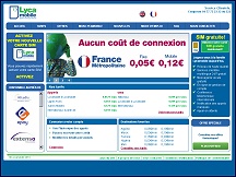 Aper�u du site Lyca Mobile - t�l�phonie mobile lowcost, appels �tranger pas cher