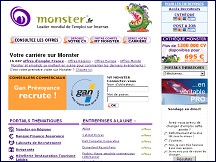 Aperu du site Monster
