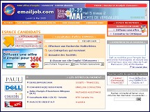 Aperçu du site Emailjob.com