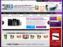 Aper�u du site Demarq Online - �lectrom�nager & produits hi-tech au prix d�marqu�