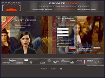 Aper�u du site Private Floor - ventes priv�es � prix co�tant sur abonnement mensuel
