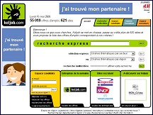 Aperçu du site keljob.com - Emploi, formation et recrutement