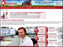 Aper�u du site Alarmia - syst�mes d'alarme sans fil et t�l�surveillance maison