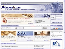 Aperçu du site Lesjeudis.com : l'emploi informatique